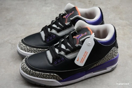 Hyperoad BLACK RETRO 3 - JORDAN PURPLE COURT 0912